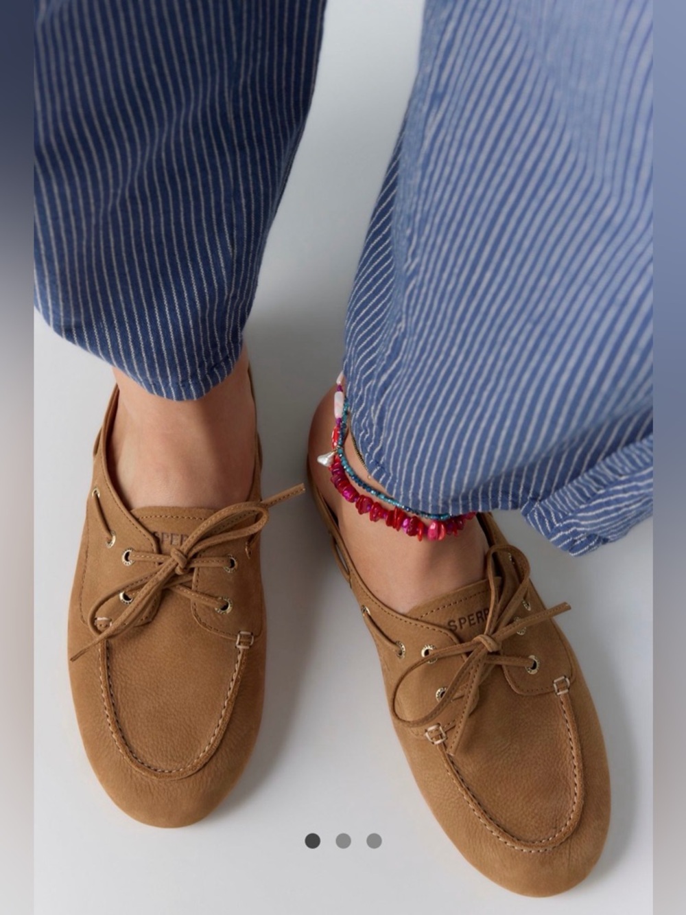 Marc Fisher Suede boat shoes Loafers Tan, sz 8
